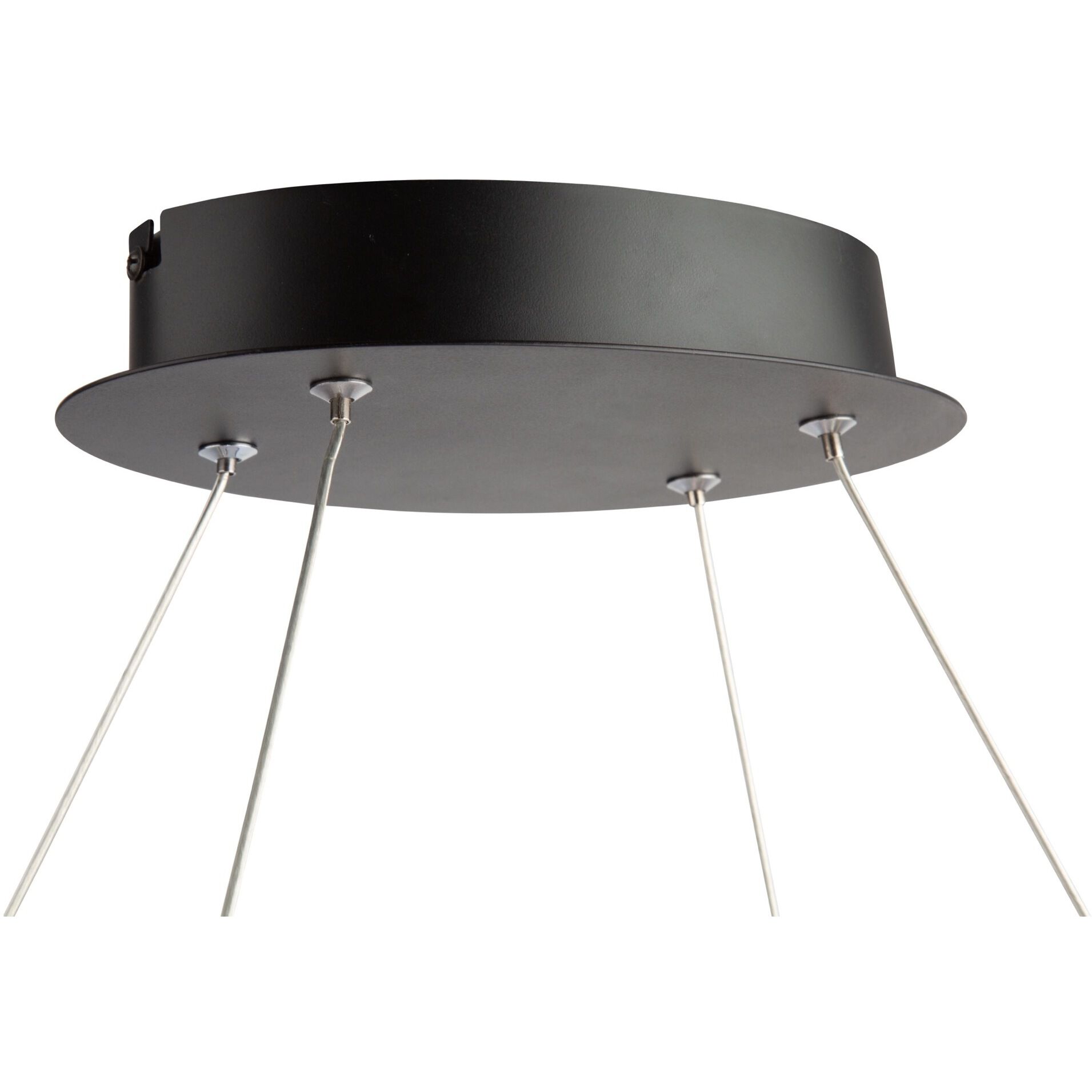 Gemini LED 16.5 inch Black and Nickel Pendant Ceiling Light