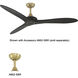 Vapor 60 inch Coal Ceiling Fan