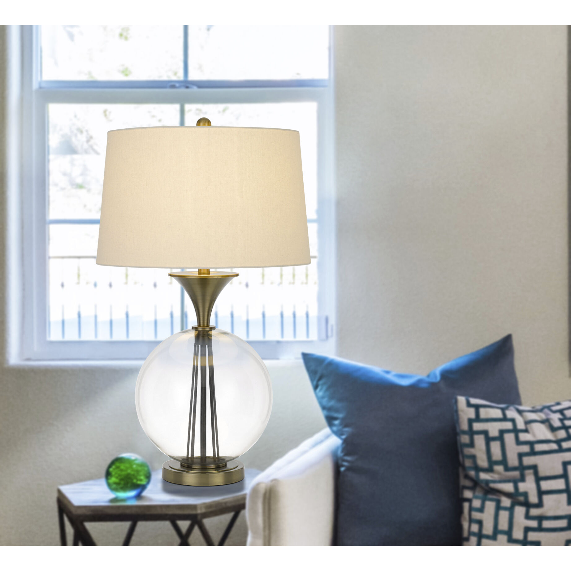 Moxee 31 inch 150.00 watt Glass/Antique Brass Table Lamp Portable Light