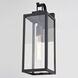 Clinton LED 17.75 inch Matte Black Outdoor Wall