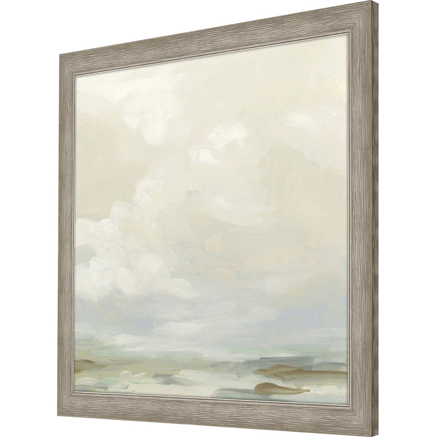 Cloudbank Blue and Green and Multi and Neutral Framed Art