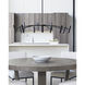 Sean Lavin Aerial LED 50 inch Matte Black Chandelier Ceiling Light, Integrated LED