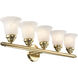 Neptune 5 Light 32 inch Polished Brass Bath Vanity Wall Light