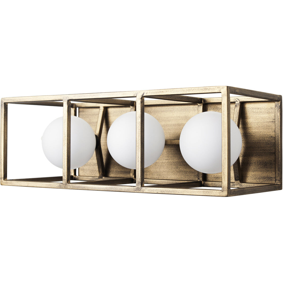 Plaza LED 14.38 inch Havana Gold and Carbon Bath Vanity Wall Light
