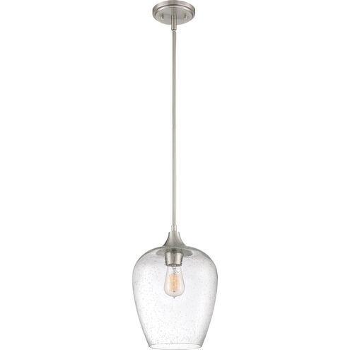 Towne 1 Light 10 inch Brushed Nickel Mini Pendant Ceiling Light