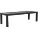 Beckett 83.75 X 39 inch Dark Grey Cerused / Hammered Dark Bronze Metal Dining Table