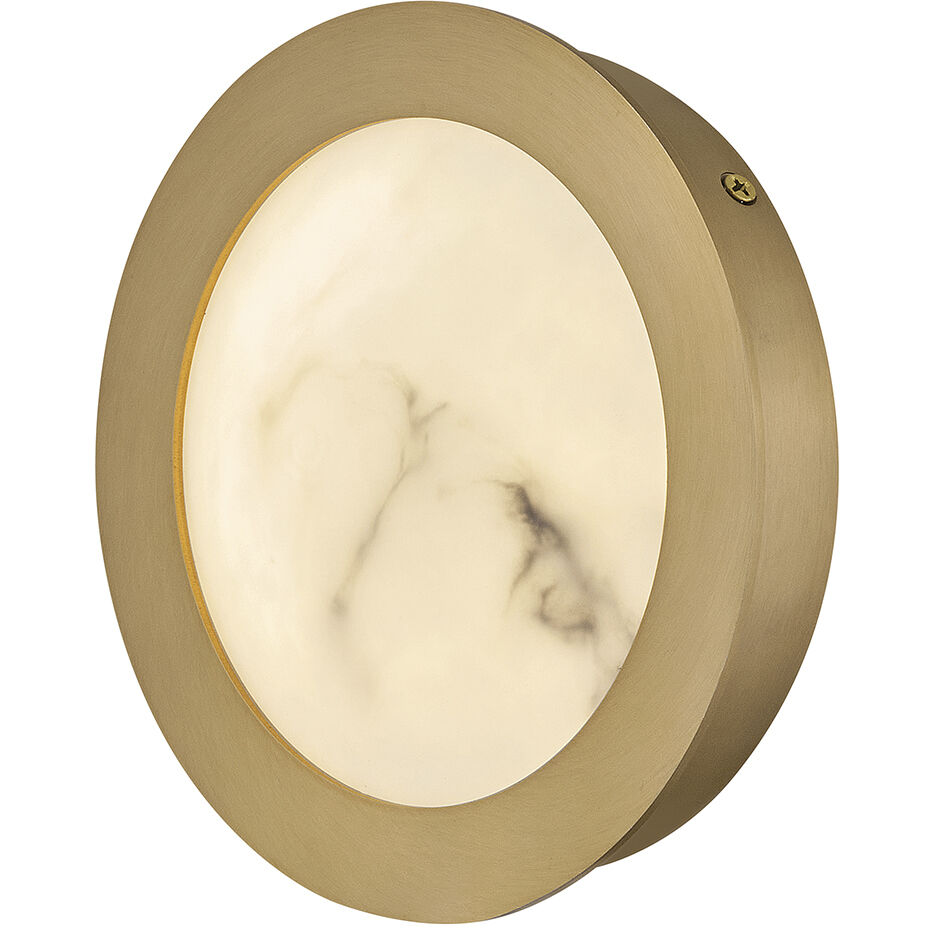 Cava Sconce Wall Light in Lacquered Brass