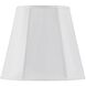 Empire White 16 inch Shade Spider, Vertical Piped Deep