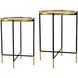 Hannes 18.1 inch Black/Gold Side Table