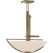 Ondrian 3 Light 26 inch Modern Brass Pendant Ceiling Light in Opal