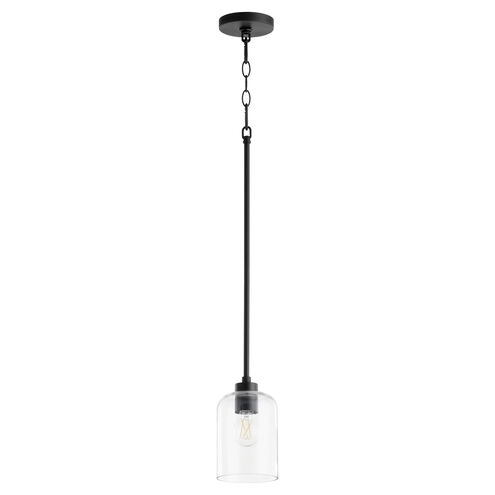 Tribute 1 Light 5 inch Matte Black Pendant Ceiling Light