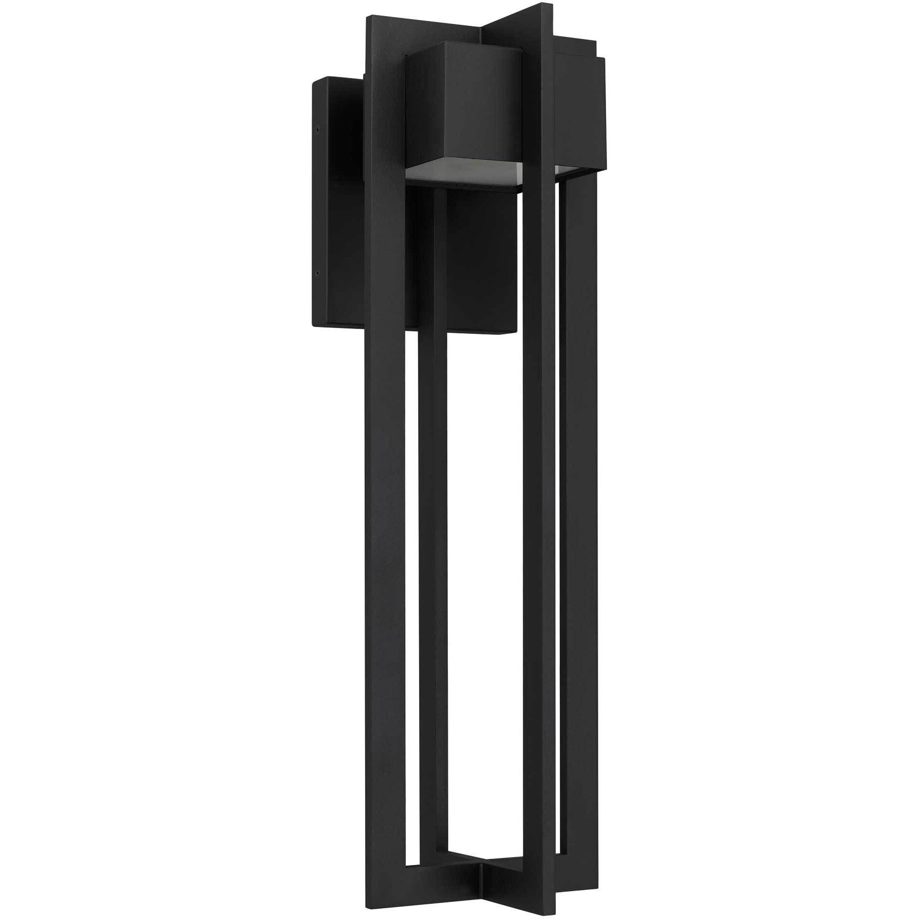 4 Bar LED 23 inch Sand Black Outdoor Wall Sconce