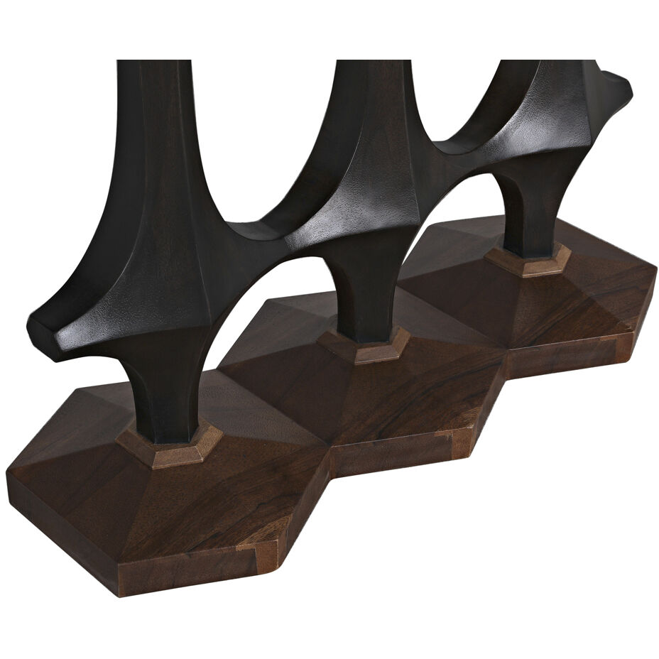 Sydor 50 X 16 inch Ebony Walnut and Dark Walnut Console