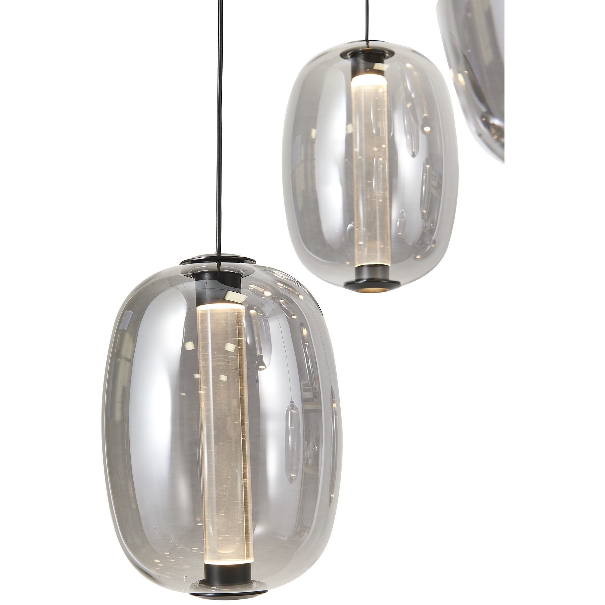 Vega LED 17.71 inch Black Chandelier Ceiling Light