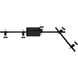 Viper 5 Light 120 Black Track Ceiling Light