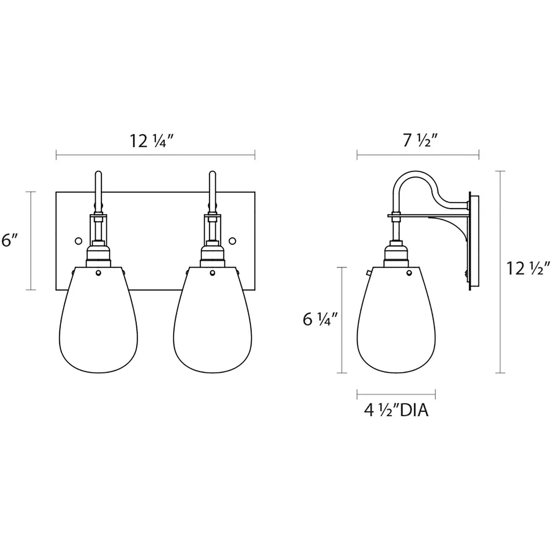 Chelsea 2 Light 12 inch Satin Black Bath Bar Wall Light in 12.25 in.