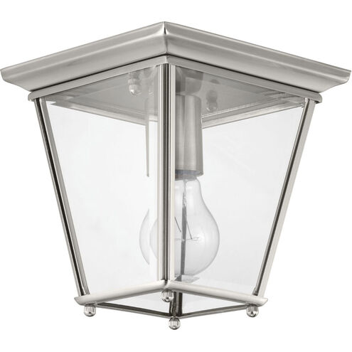 Burlington 1 Light 7 inch Brushed Nickel Outdoor Flush Mount