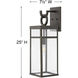 Estate Series Porter Outdoor Wall Mount Lantern in Oil Rubbed Bronze, Non-LED, Open Air