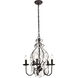 Blaise 5 Light 17 inch Oil Rubbed Bronze Pendant Ceiling Light