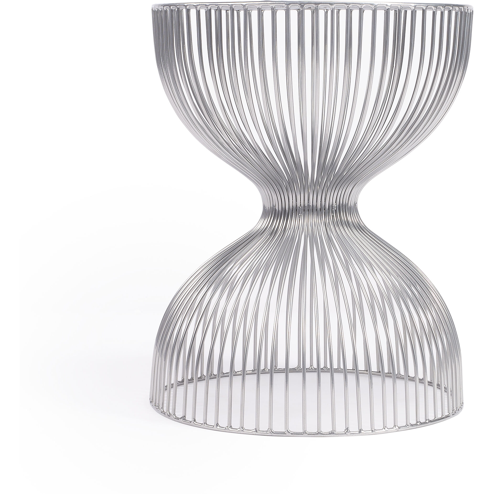 Nicholas Silver Metal End or Side Table