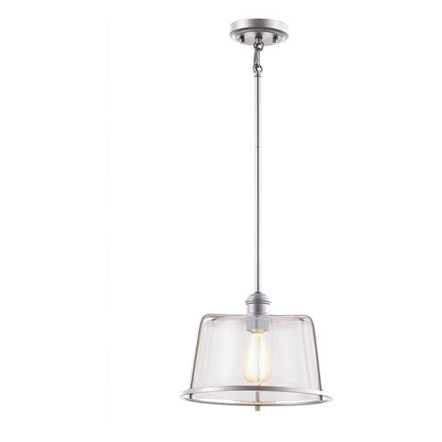 Revere 1 Light 12 inch Brushed Nickel Pendant Ceiling Light