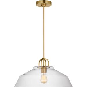Drew & Jonathan Scott Payton 1 Light 20 inch Satin Brass Pendant Ceiling Light