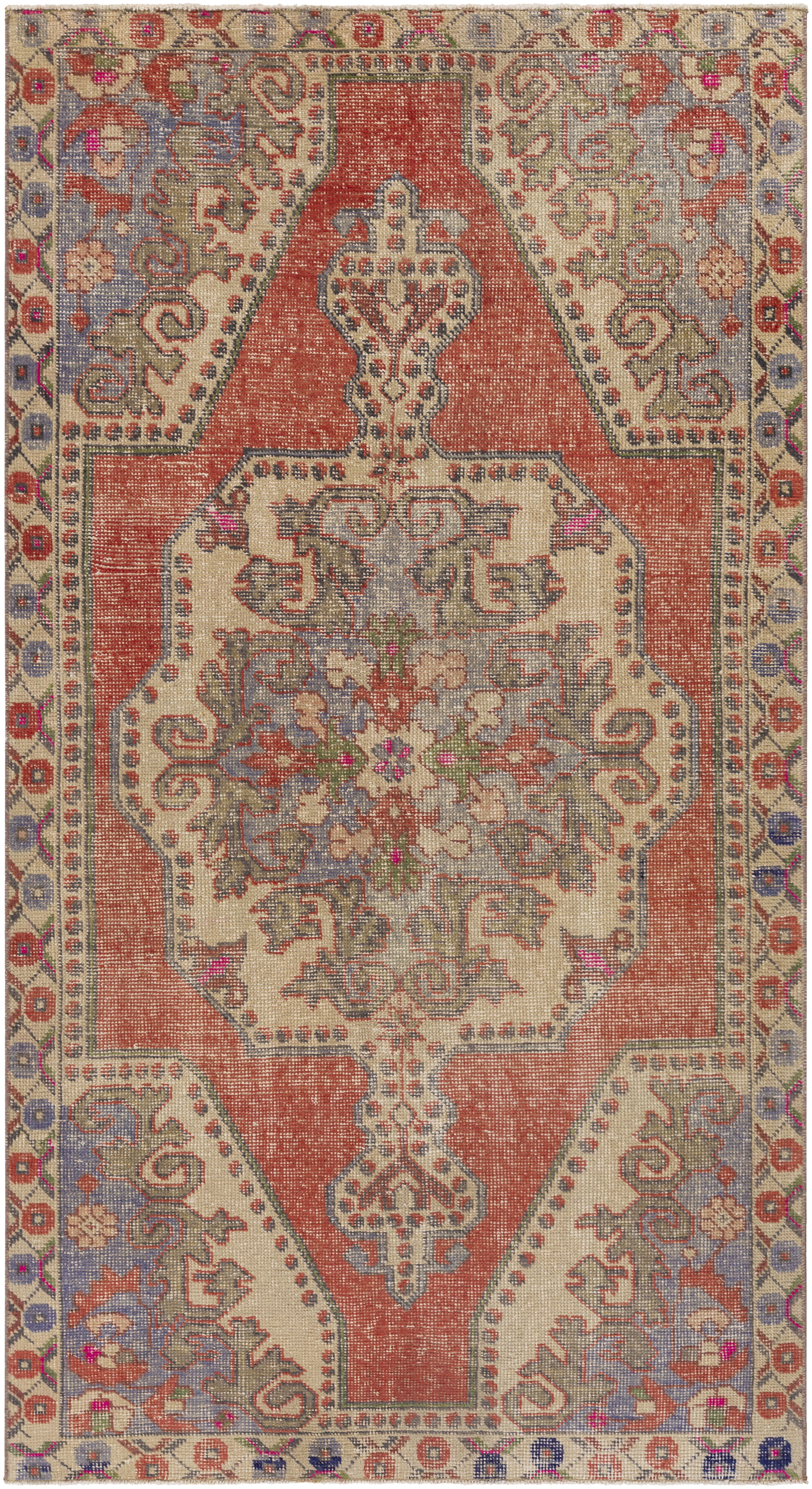 Antique One of a Kind 85 X 51 inch Rug, Rectangle