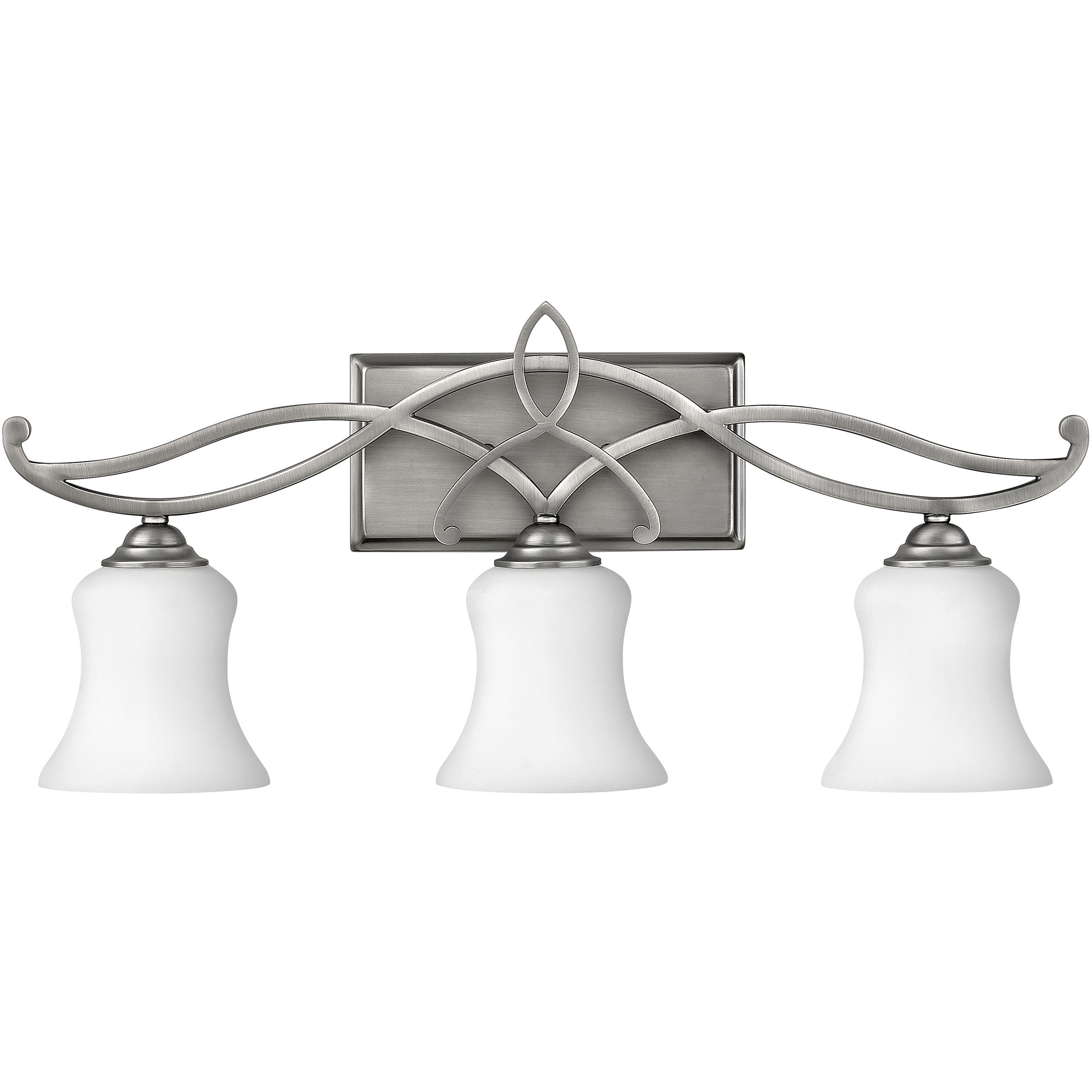 Brooke 3 Light 24 inch Antique Nickel Vanity Light Wall Light