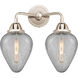 Nouveau 2 Geneseo 2 Light 15 inch Polished Nickel Bath Vanity Light Wall Light
