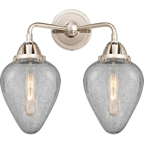 Nouveau 2 Geneseo 2 Light 15 inch Polished Nickel Bath Vanity Light Wall Light