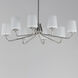 Durham 8 Light 34.25 inch Satin Nickel Chandelier Ceiling Light