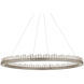 Pleiades LED 50.75 inch Contemporary Silver Leaf and Contemporary Silver Chandelier Ceiling Light