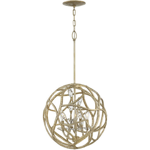 Eve LED 18 inch Champagne Gold Chandelier Ceiling Light, Orb