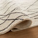 Myra 114 X 79 inch Black/White Rug in 6 x 9