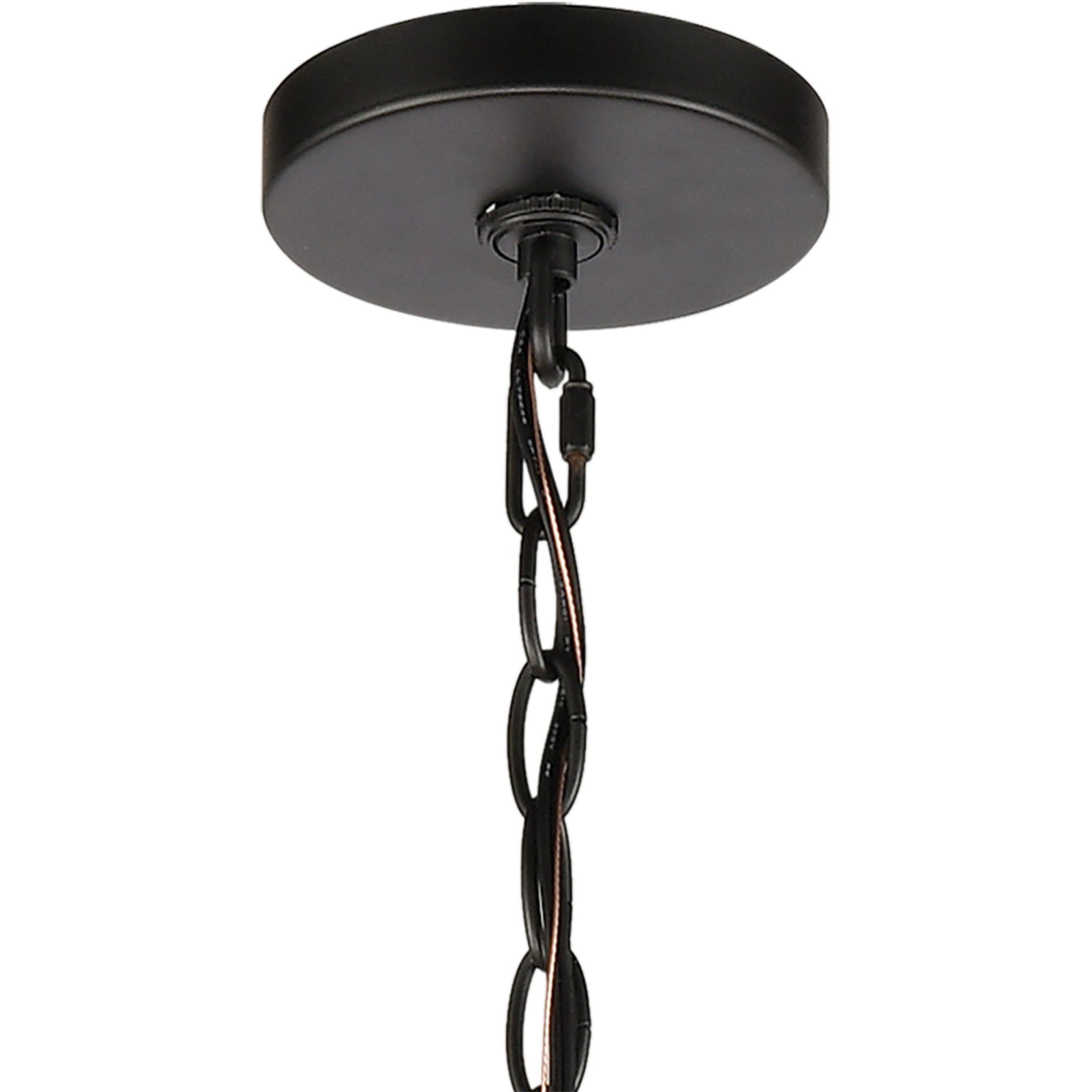 Wickshire 6 Light 29 inch Matte Black Chandelier Ceiling Light