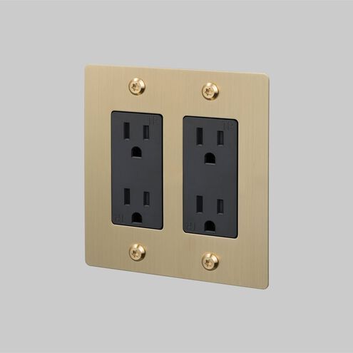 2G Duplex 125 Brass Outlet