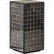 Mosaico 26 X 12.75 inch Ebony and Antique Mirror Pedestal