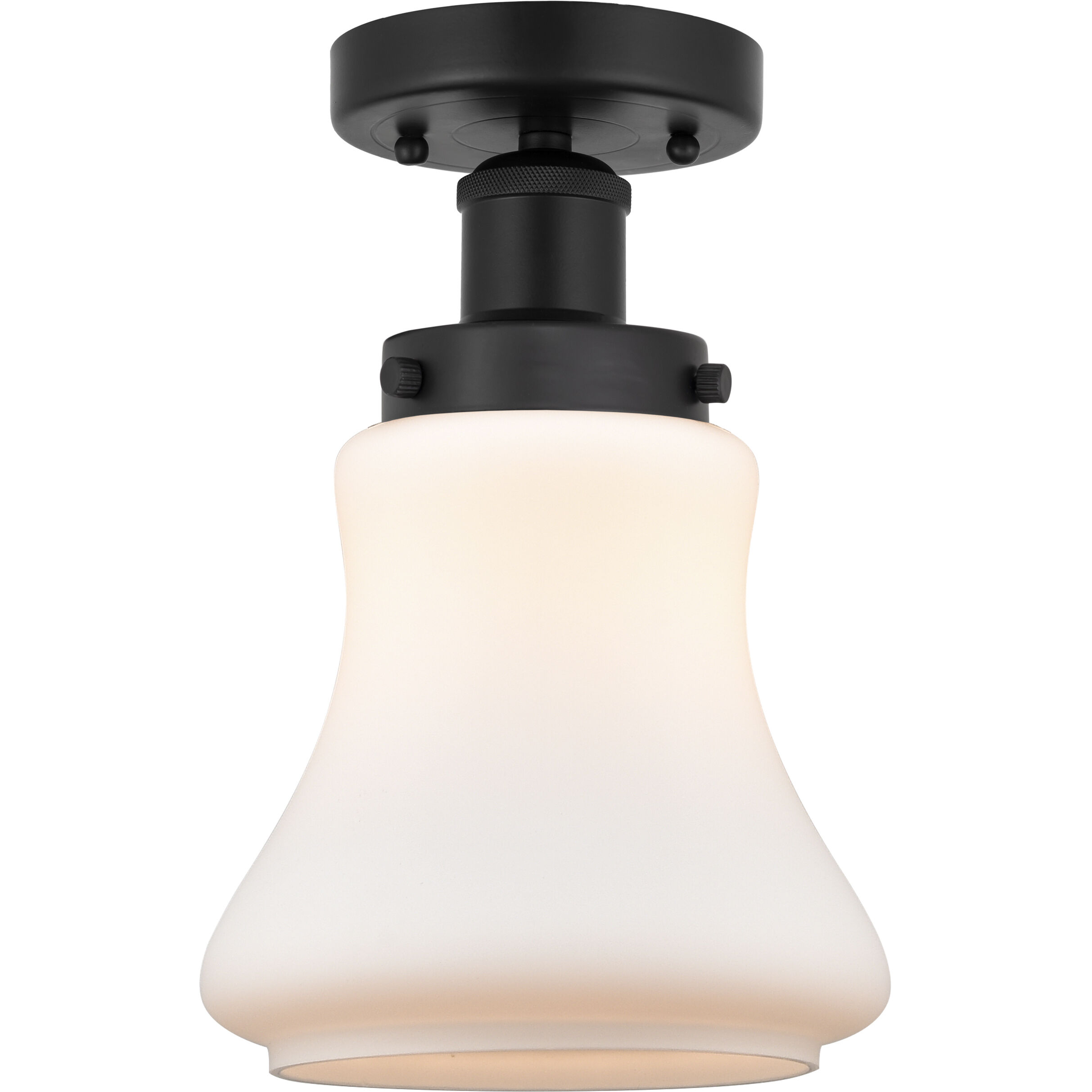 Bellmont 1 Light 6.5 inch Matte Black Semi-Flush Mount Ceiling Light