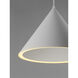 Abyss LED 12.5 inch Matte White Single Pendant Ceiling Light