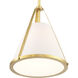 Fulton 1 Light 9.25 inch Antique Gold Mini Pendant Ceiling Light