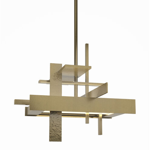 Planar LED 12.1 inch Modern Brass Pendant Ceiling Light, Small
