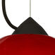 Tessa 1 Light Black Cord Pendant Ceiling Light