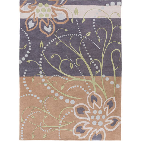 Athena 180 X 144 inch Purple and Gray Area Rug, Wool
