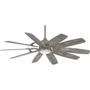 Barn 65 inch Savannah Gray Ceiling Fan in Burnished Nickel