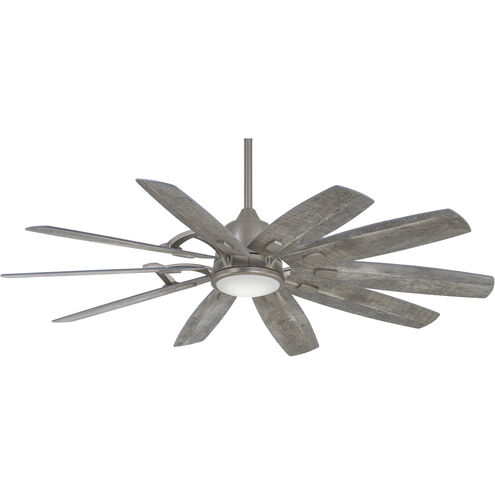 Barn 65 inch Savannah Gray Ceiling Fan in Burnished Nickel