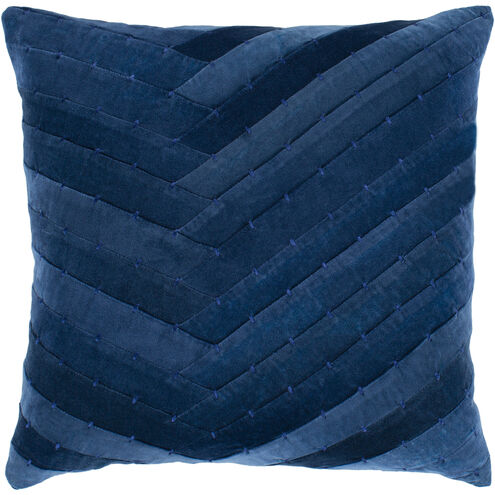 Aviana 22 X 22 inch Navy Pillow Kit, Square