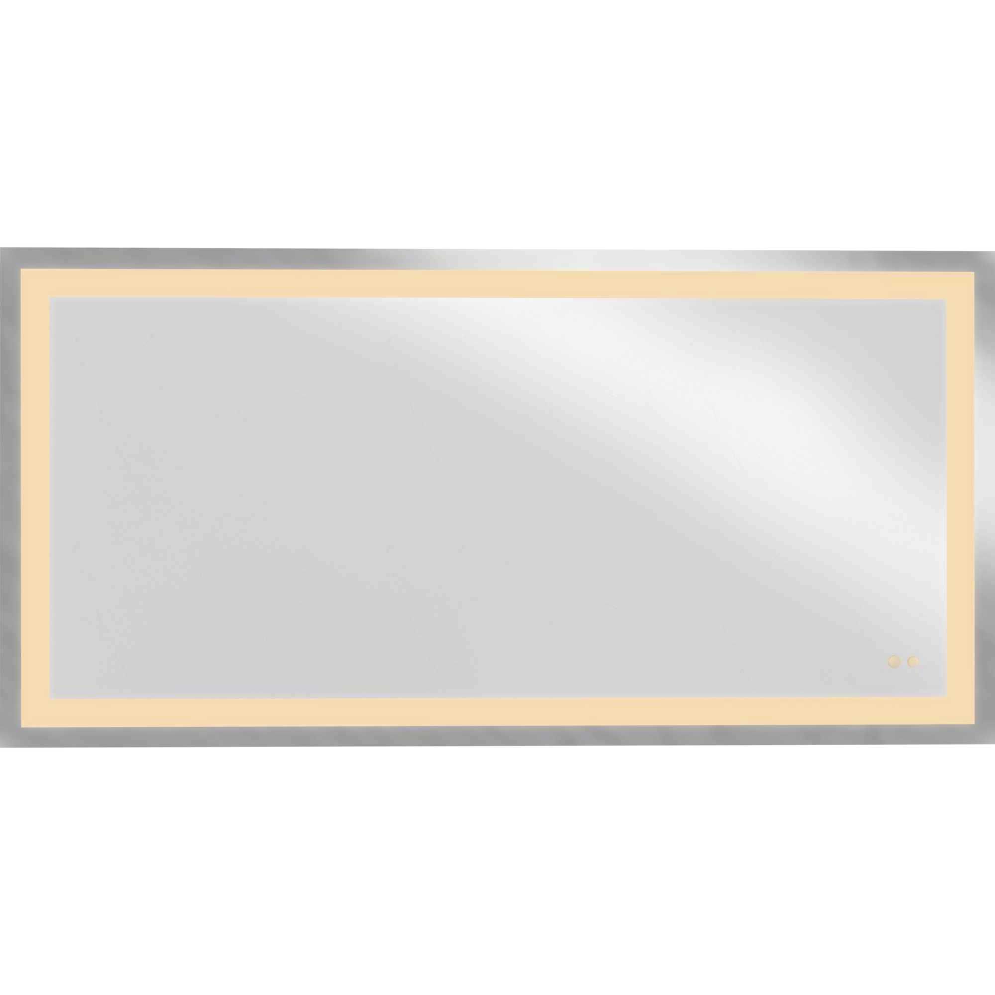 Captarent LED 72 X 36 inch White LED Mirror, Progress LED