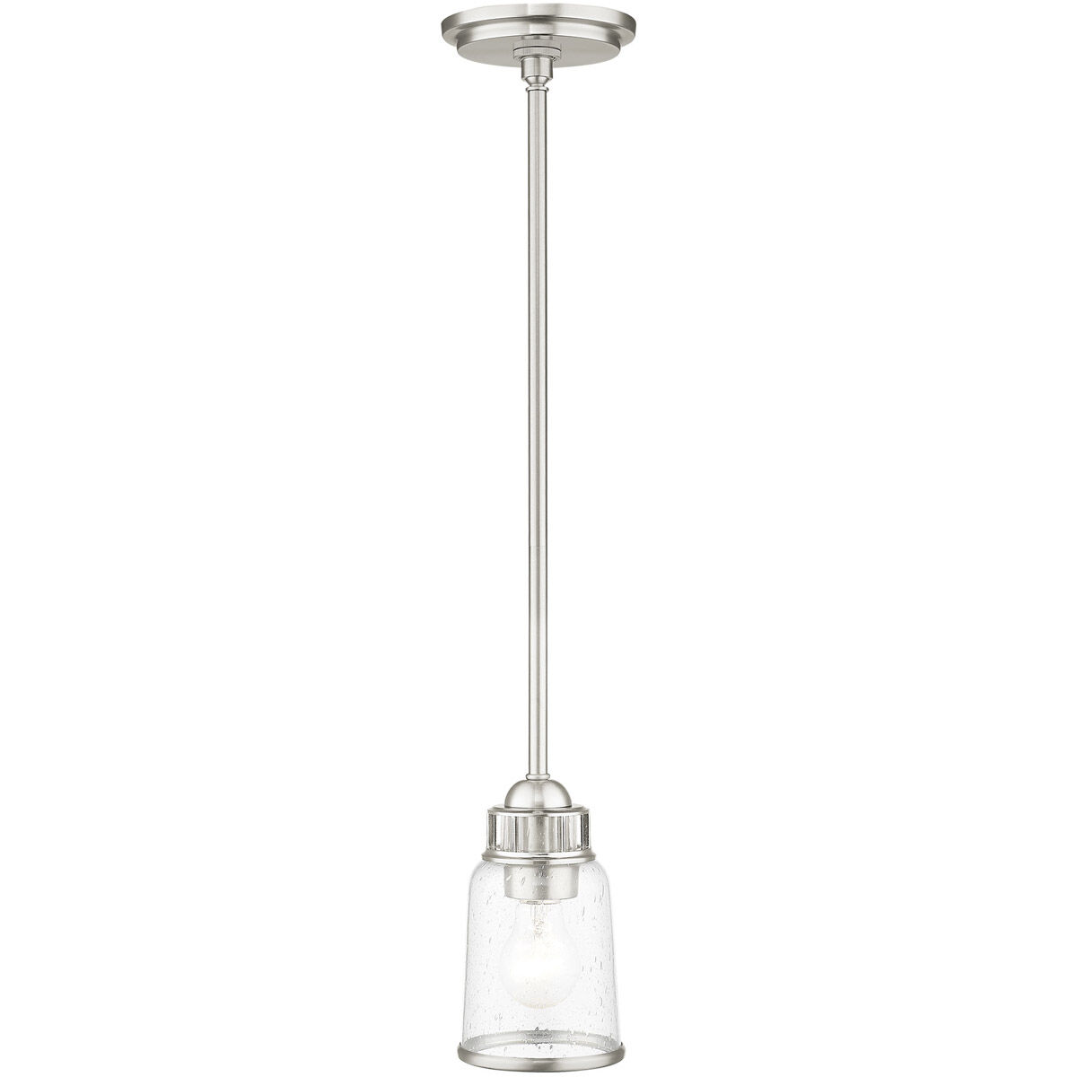 Lawrenceville 1 Light 5 inch Brushed Nickel Mini Pendant Ceiling Light