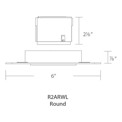 Aether Brushed Nickel Recessed Wall Wash in 85, 4000K