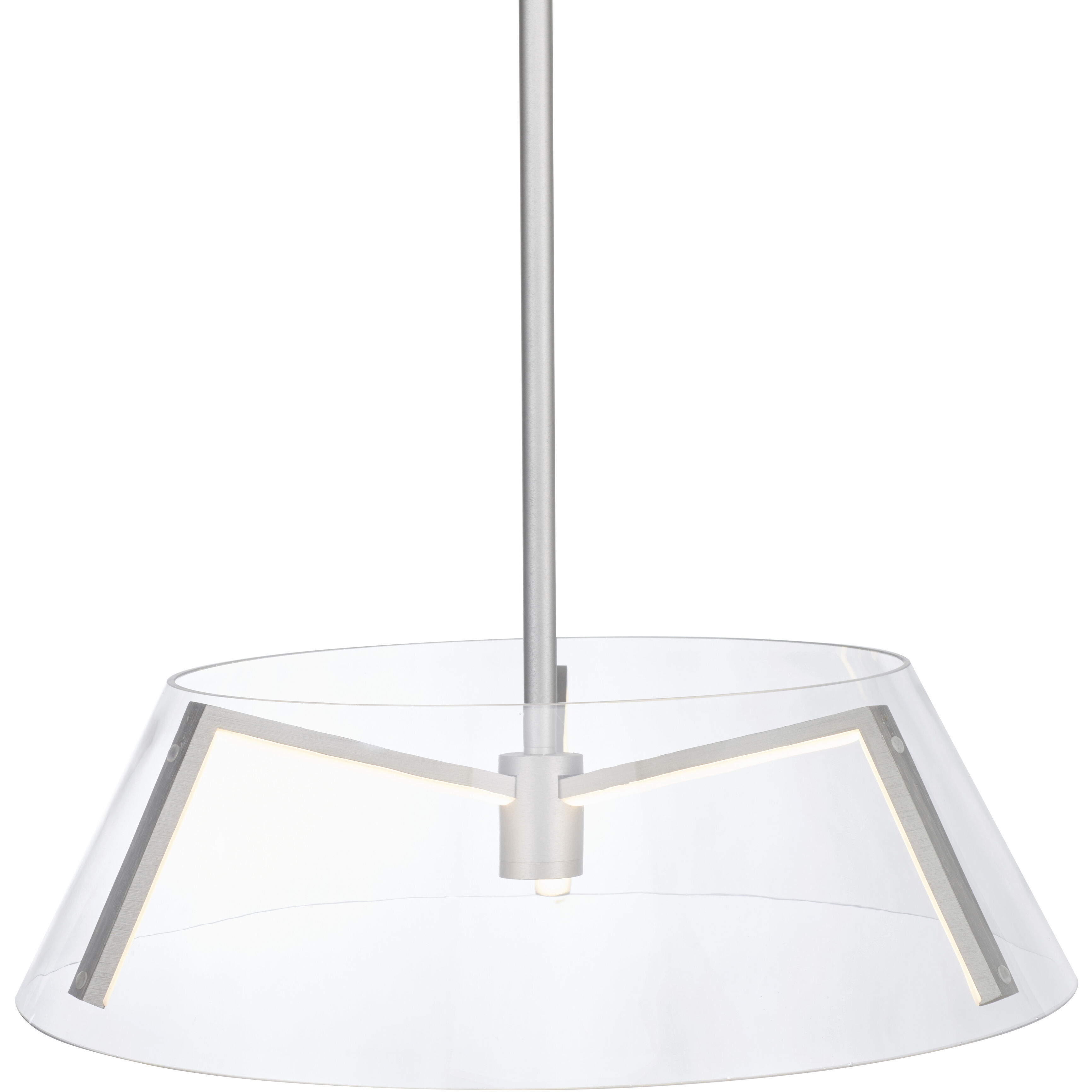 Talon LED 19.6 inch Brushed Nickel Pendant Ceiling Light